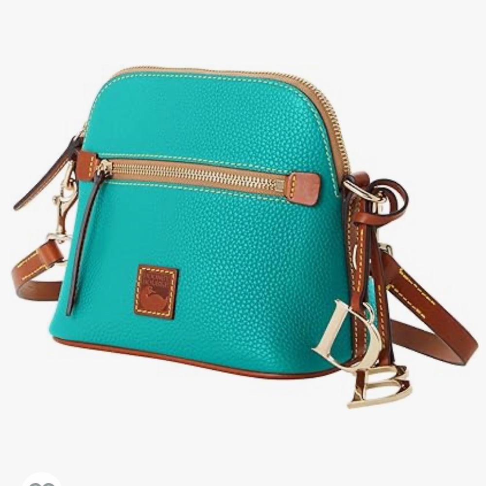 Dooney & Bourke Pebble Grain Domed Crossbody Handbag in Spearmint!